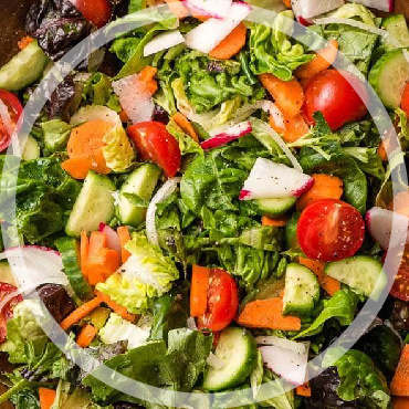 Garden Salad With Scoop Of Seafood/Chicken Salad/Tuna Salad
